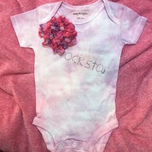 Baby B. Lynn light pink onesie